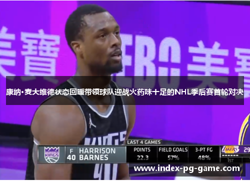 康纳·麦大维德状态回暖带领球队迎战火药味十足的NHL季后赛首轮对决